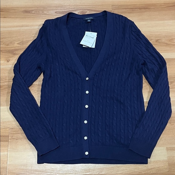 Lands' End Sweaters - Lands' End Women's Deep Blue Cardigan